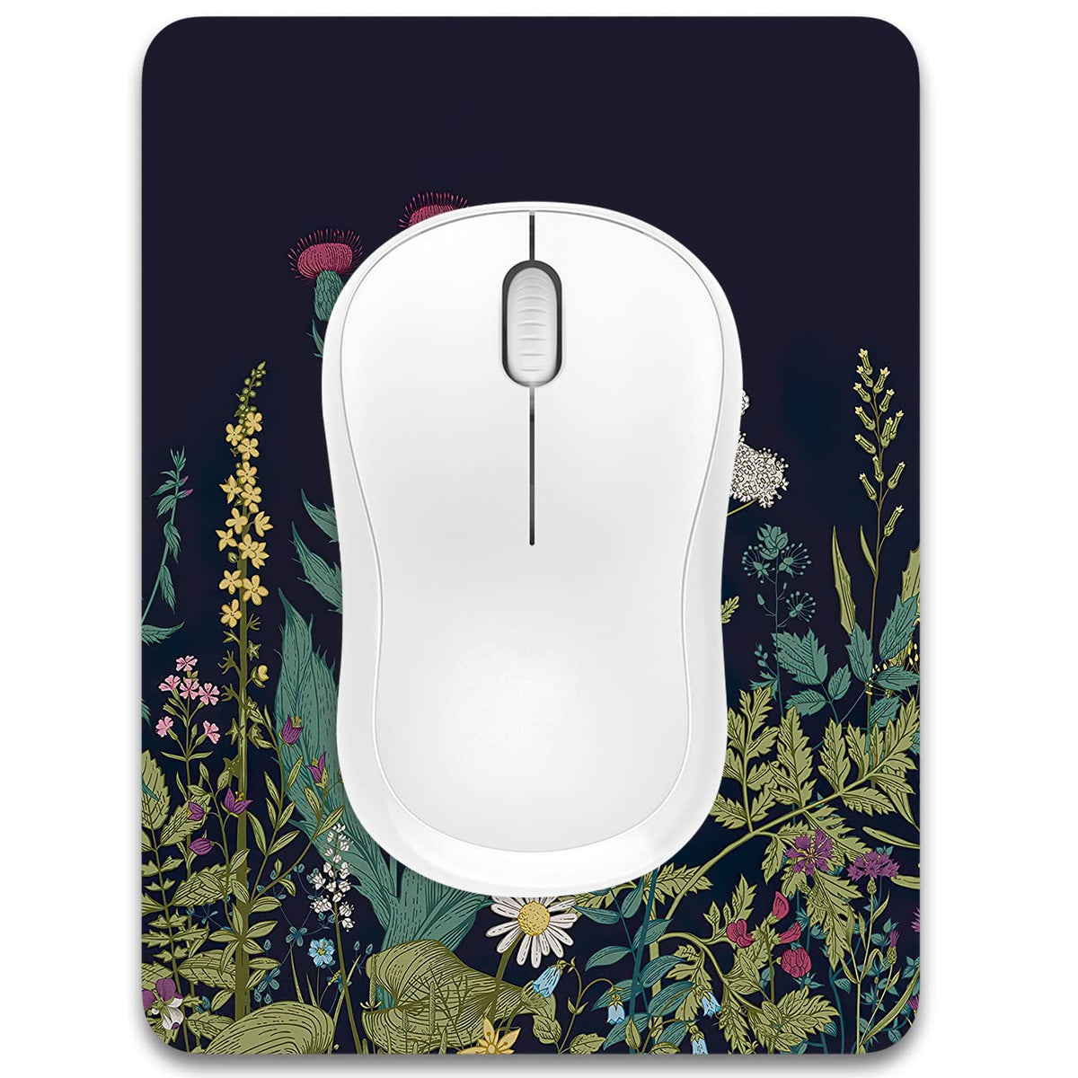 Dapesuom Small Mouse Pad, 6 x 8 Inch Thick Rubber Premium-Textured Non-Slip Portable & Washable Mini Mouse Mat for Women Men Wireless Laptops Keyboard Tray Gaming Work Computer Office Travel, Black