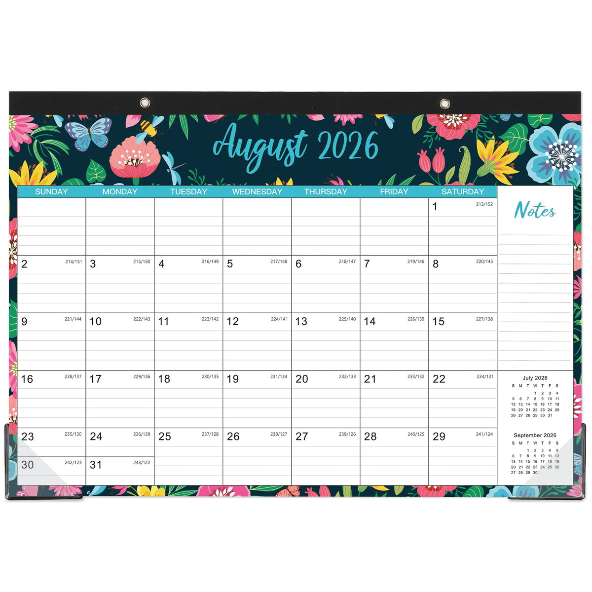 2026-2027 Desk Calendar - Jul 2026 - Dec 2027, 18 Months Large Monthly Desk Calendar, 17" x 12", Desk Pad, Large Ruled Blocks, to-do List & Notes, Best Desk/Wall Calendar for Planning or Organizing