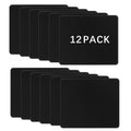 12 PCS Black Mouse pad Bulk with Stitched Edge,10.2x8.3inches 3mm Thickness Premium Textured Non-Slip Rubber Base Washable for Office and Home Use