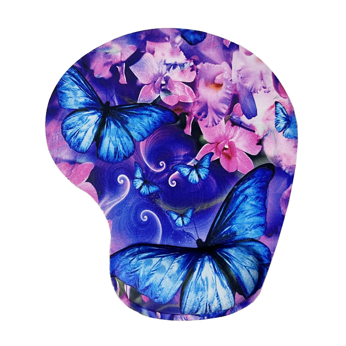 Mouse Pad with Wrist Support, Ergonomic Mouse Pads with Memory Foam Wrist Rest, Easy Typing Pain Relief, Comfortable Home Office Computer Wrist Support Pads for Working Studying Gaming, Purple