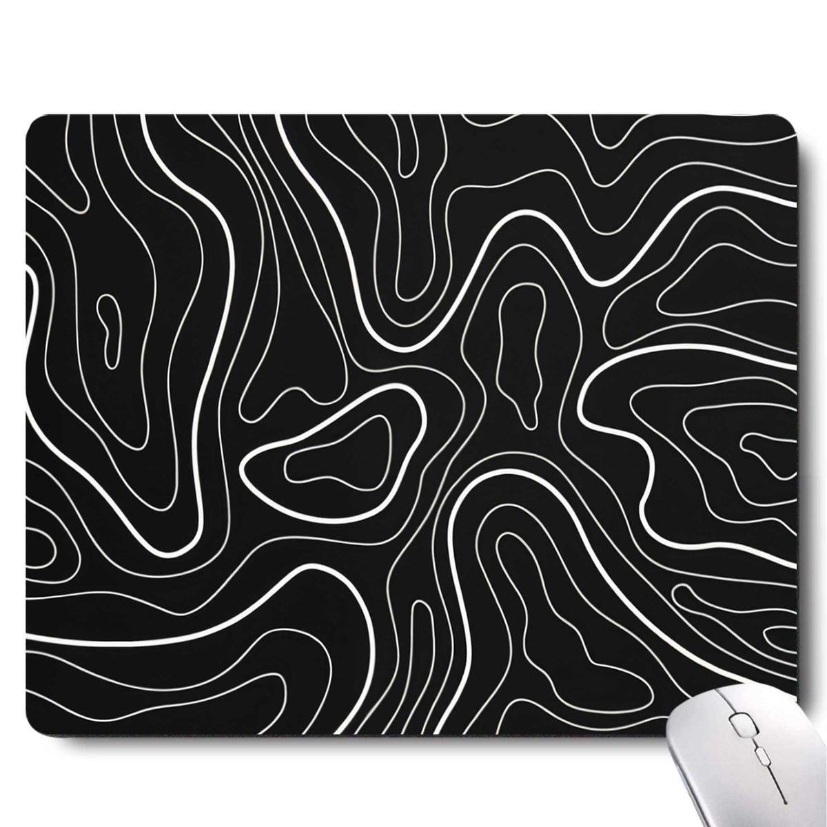 Gorgeous Flowers Plants Mouse Pad,Pink Floral Rose Mouse Pads for Desk,Soft Computer Mouse Mat Cute Mousepad Cloth Computer Mouse Pads for Women,Square Waterproof Non-Slip Rubber Base MousePads