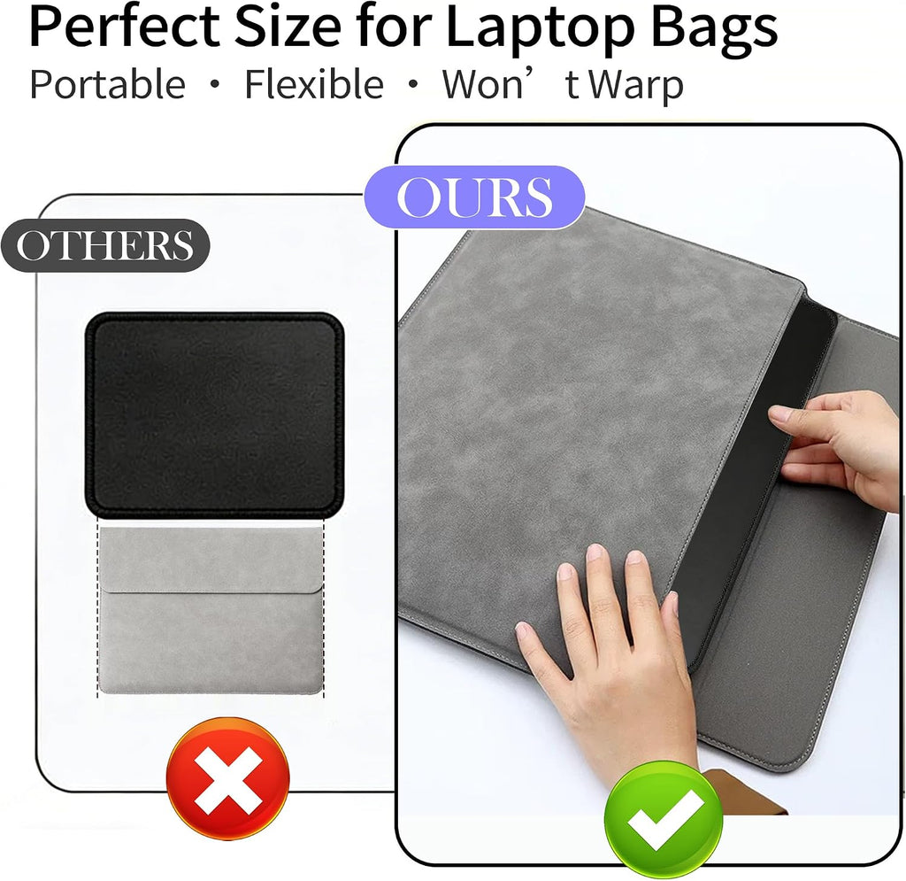 12 Pack Mouse Pads Bulk, Black Mouse Pads for Desk, Office and School