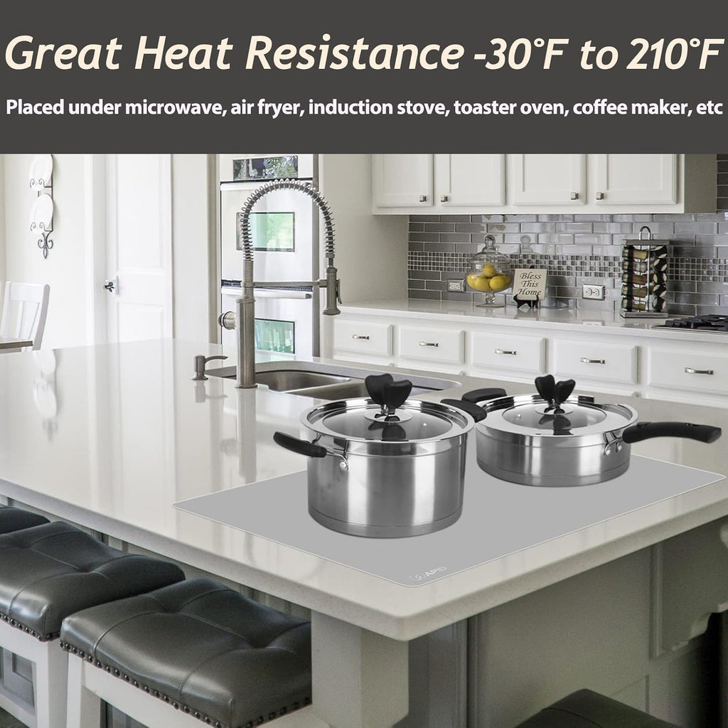 Extra Large Silicone Mat Kitchen Counter Heat Resistant Table Mat 36" x 24"