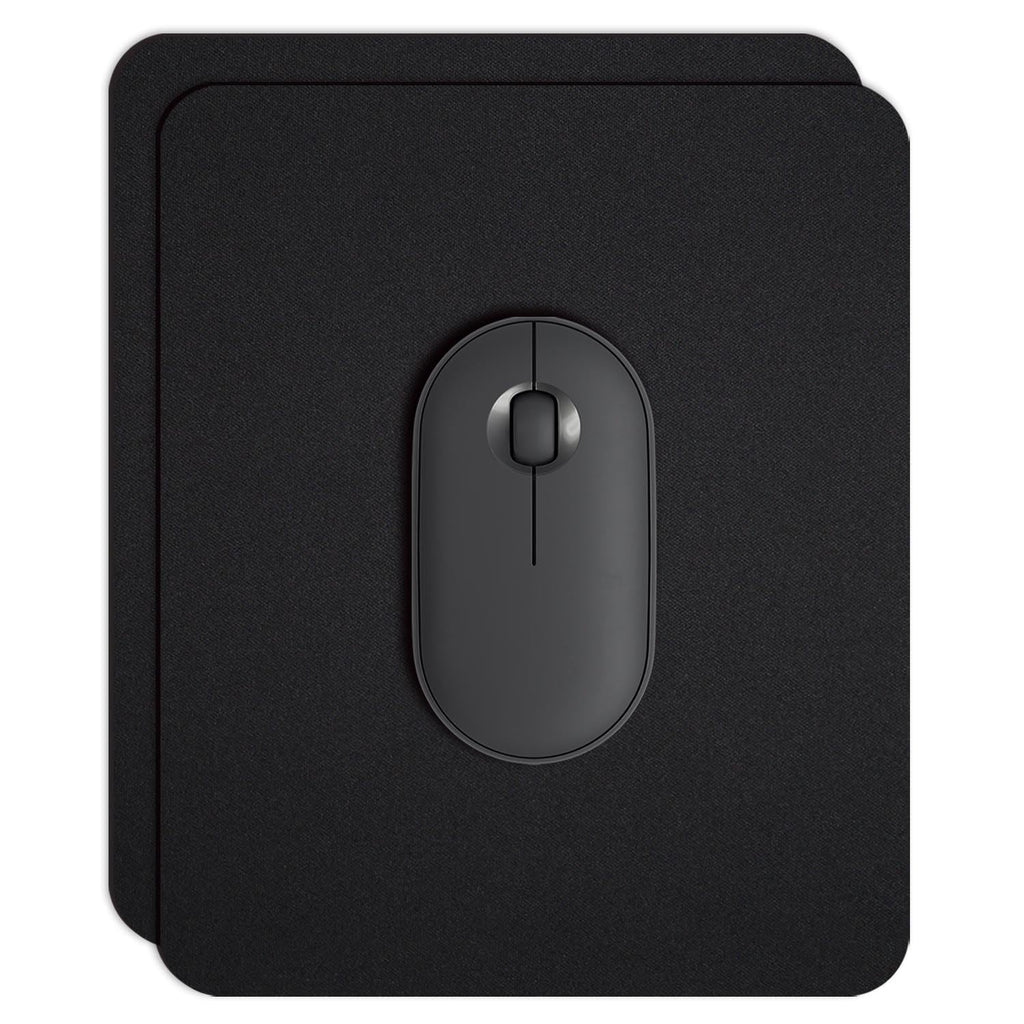 5 Pack Bulk Black Small Mouse Pad, Computer Mousepad for Desk, Compact Size