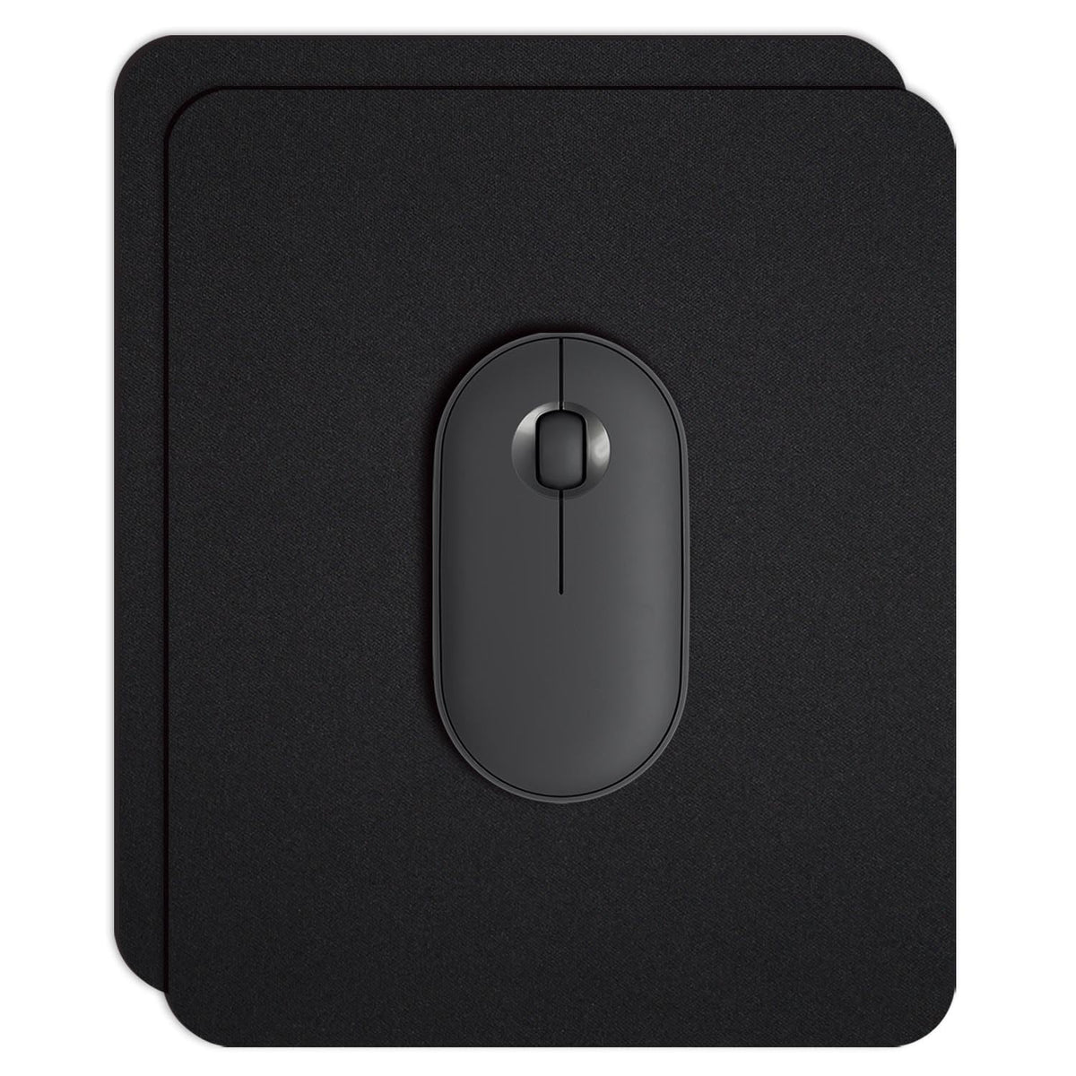 5 Pack Bulk Black Small Mouse Pad, Computer Mousepad for Desk, Compact Size