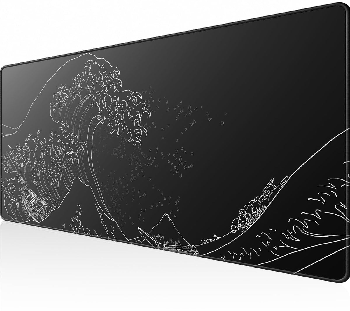 KTRIO Large Gaming Mouse Pad Desk Mat for Gamer, 31.5" x 11.8", Black, XL