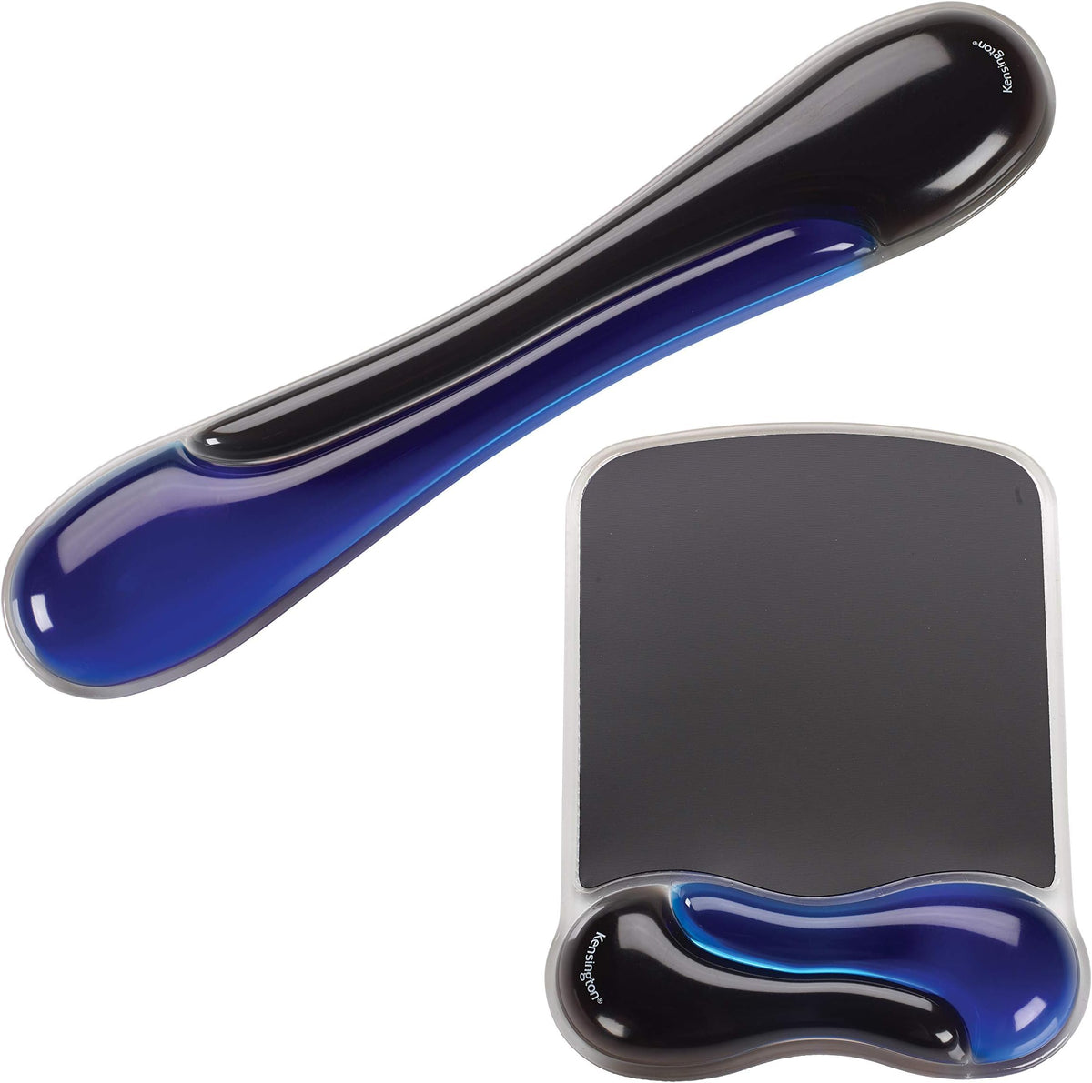 Kensington Duo Gel Mouse Pad with Wrist Rest, Ergonomic Wrist Support for Pain Relief, Comfortable Non-Skid Gel Pad for Computer, Laptop, Office & Home 9.6" x 7.6", Blue K62401AM