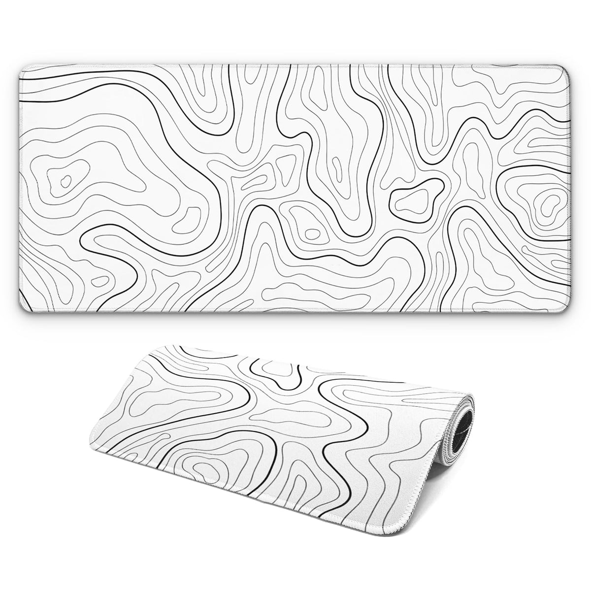 Large Computer Mouse Pad with Non-Slip Base for Desktop, Cute Gaming Mouse Mat with Stitched Edges, Long Extended Anime Mousepad for Laptop, 31.5 x 11.8 inches (Cute Ribbon Bow)