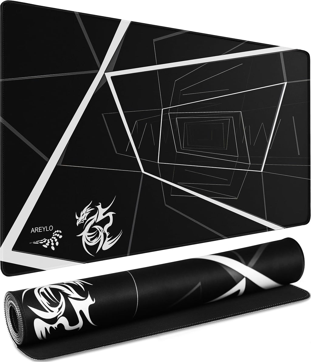 Large Gaming Mouse Pad, Waterproof Extra Large Mousepad with Stitched Edges
