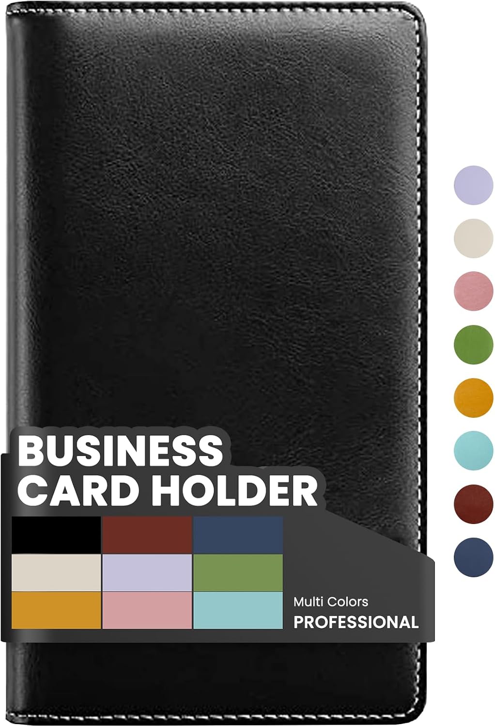 Sooez Leather Professional Business Card Book Holder Organizer for 240 Card