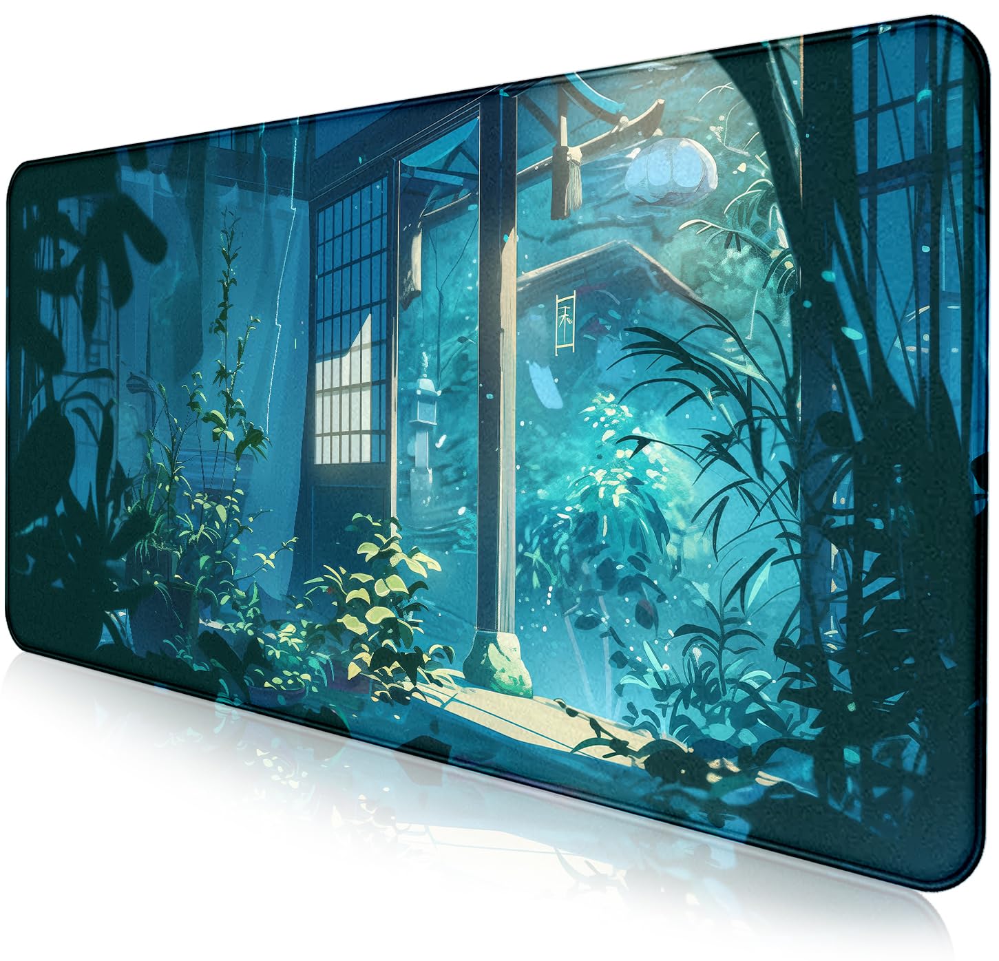 Retro American Flag XL Gaming Mouse Pad with Stitching Edge Laptop Desk Mat