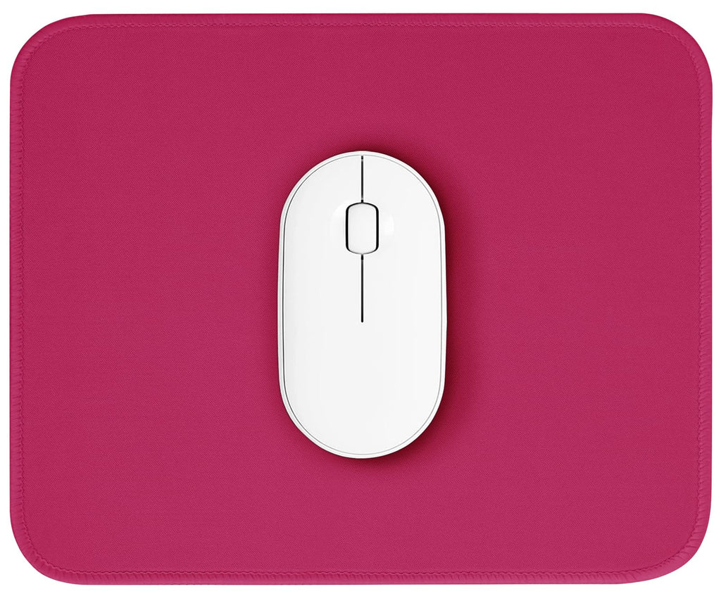Pink Mouse Pad, Nice and Cute Mouse Pad, Splash-Proof Textured 10.2 x 8.2Inch, Stitched Edge Non-Slip Waterproof Rubber