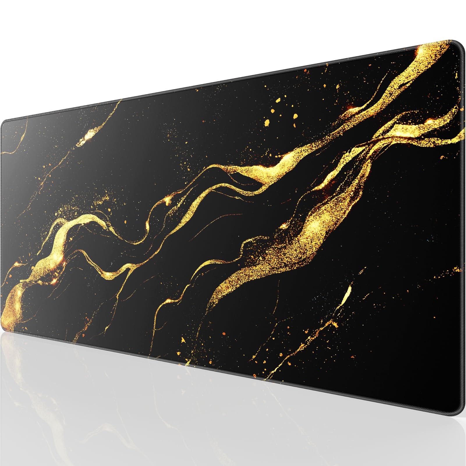 KTRIO Large Gaming Mouse Pad Desk Mat for Gamer, 31.5" x 15.7", Black, XXL