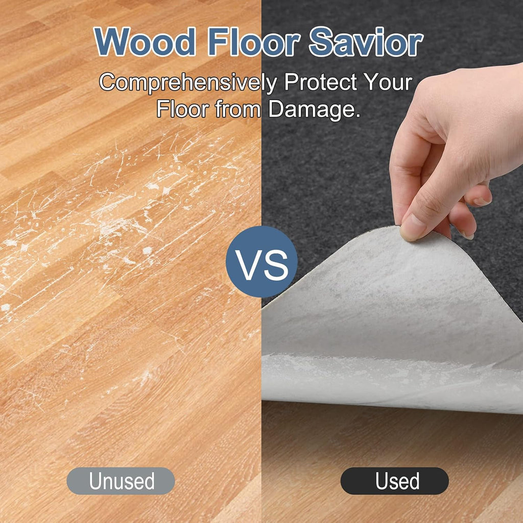 Placoot Office Chair Mat for Hardwood Floor, 55"x35" Computer Chair Rug, Under Desk Mat, Large Anti-Slip Floor Protector for Home Office