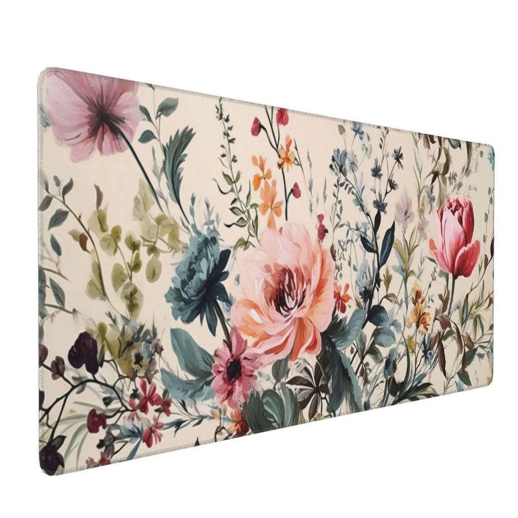 35.4 x 15.7 in, XXL Large Mouse Pad for Desk, Extended Keyboard Mouse Mat for Computer Office, Big Laptop Mouse pad, Gaming Pc-Boho Navy Blue Peony Florals