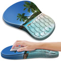 YIWEI Ergonomic Mouse Pad with Wrist Rest for Carpal Tunnel Pain Relief