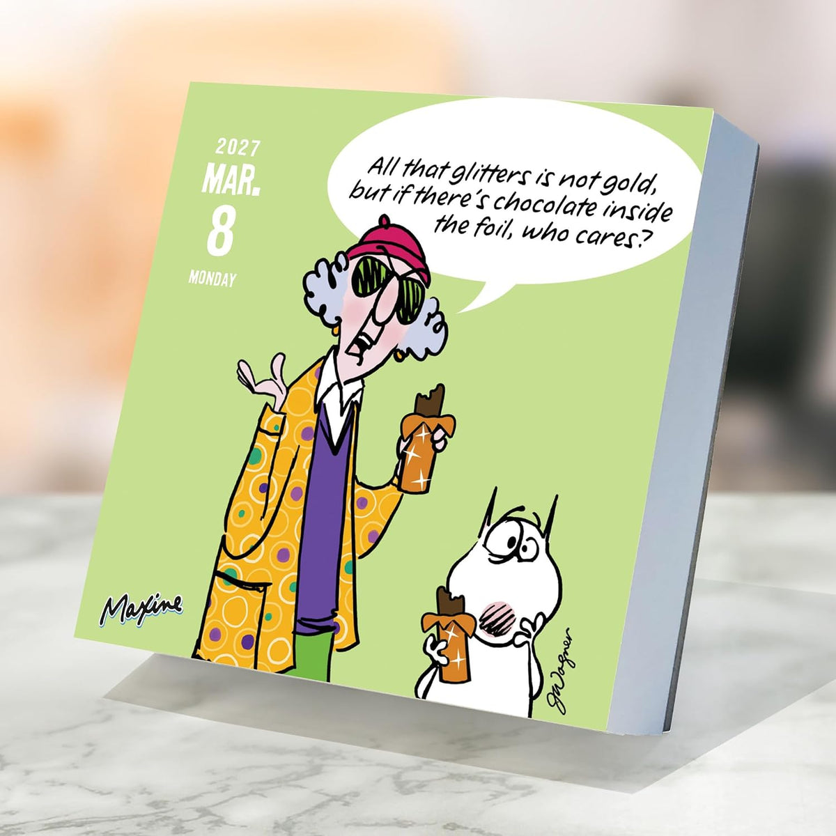 TF Publishing 2027 Maxine Daily Desktop Calendar - 5.25 in x 5.25 in