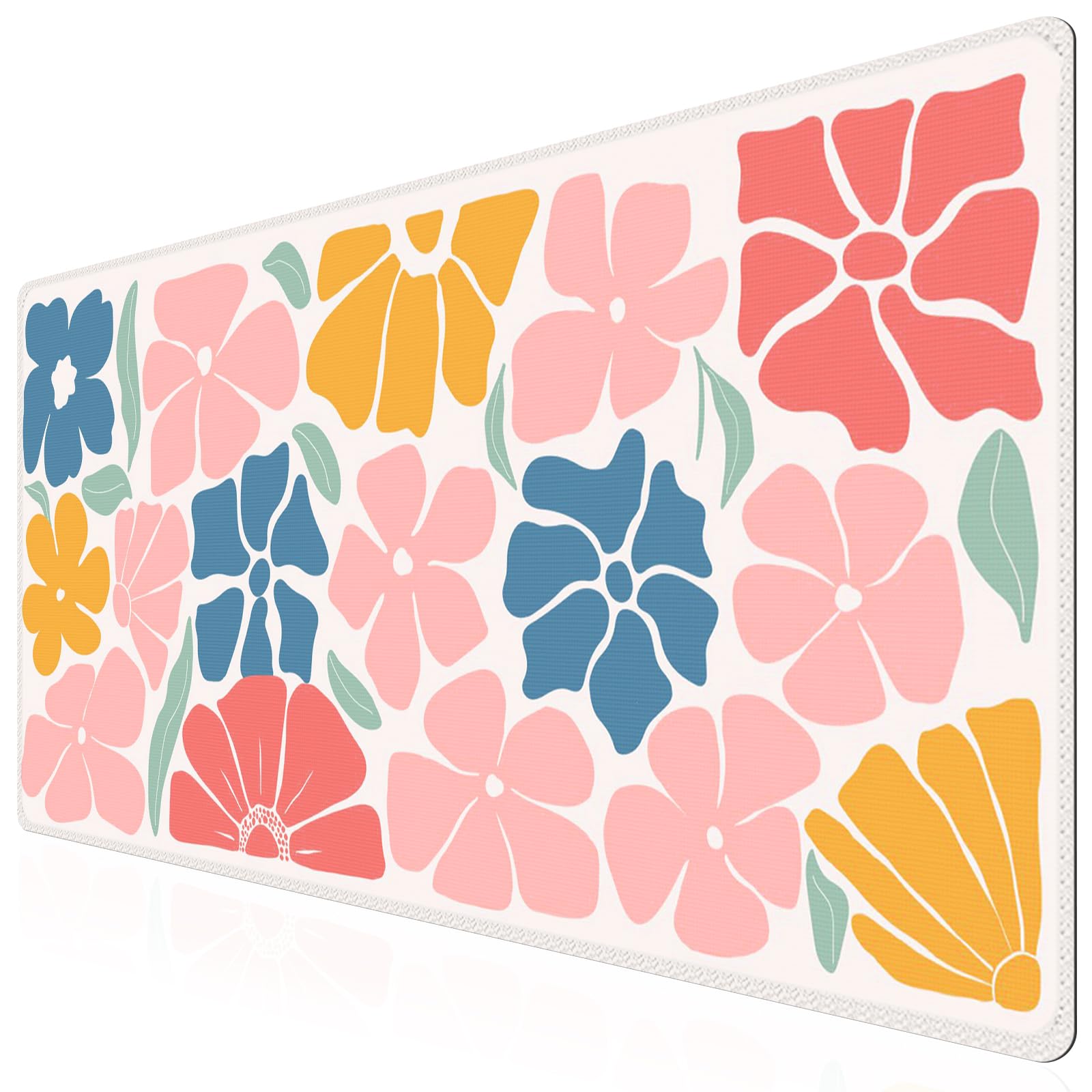 iCasso Desk Mat,Cute Desk Cover for Women,35.4x15.7in,Checkered
