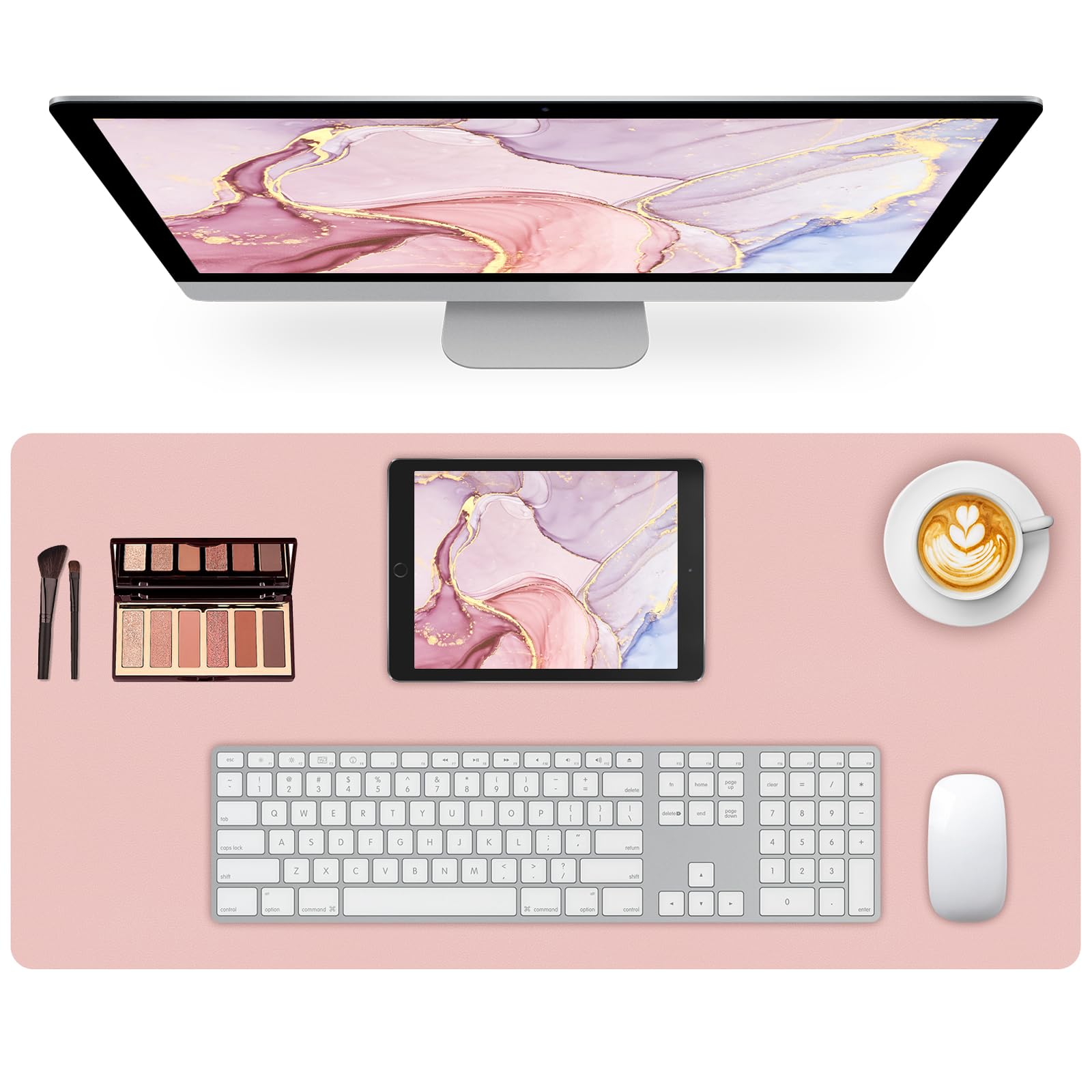 Mouse Pad and Keyboard Wrist Rest, 3-in-1 Keyboard and Mouse Pad