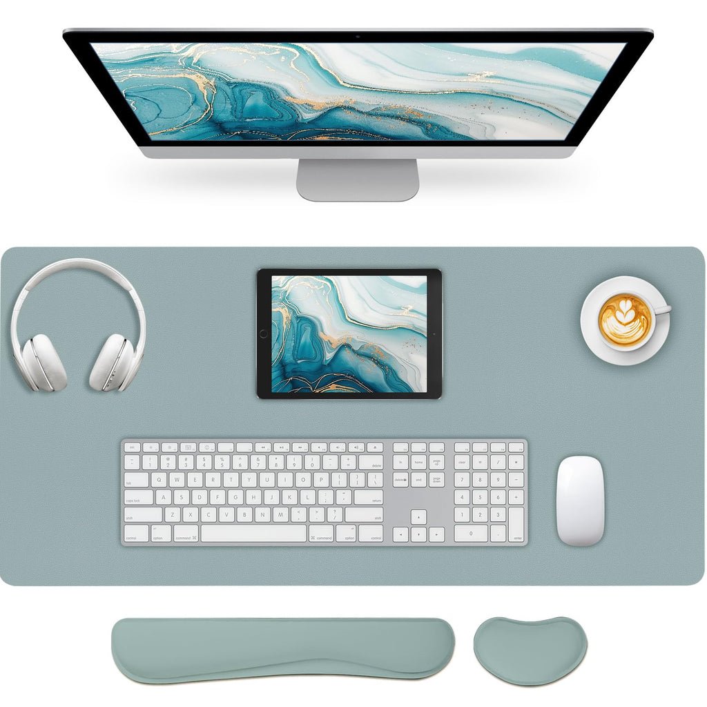 Mouse Pad and Keyboard Wrist Rest, 3-in-1 Keyboard and Mouse Pad