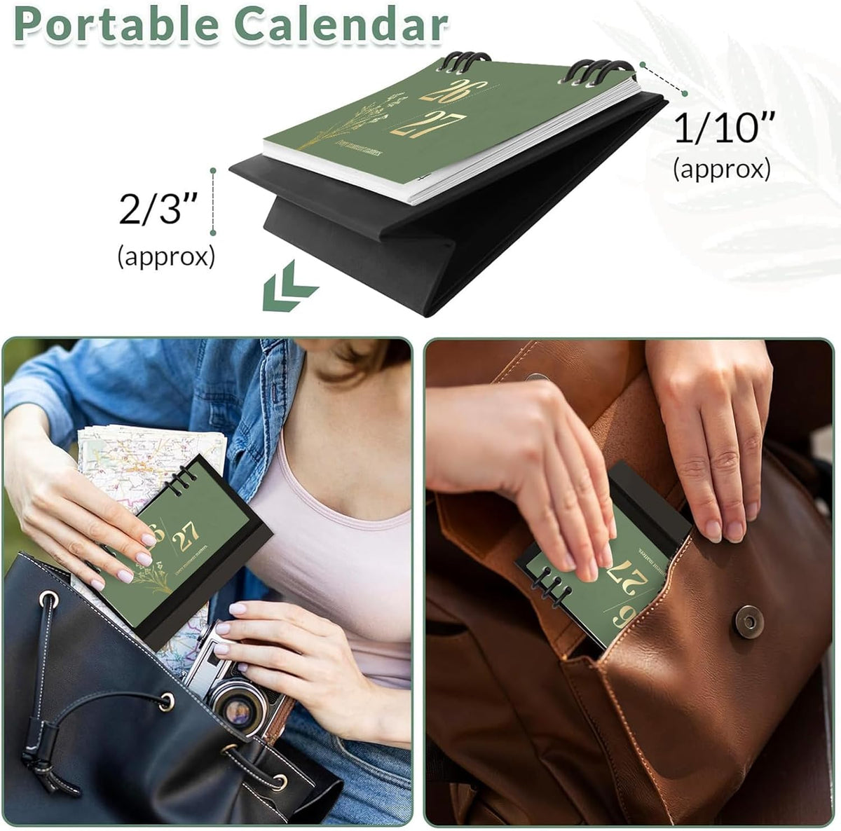 Small Desk Calendar 2026-2027, Desktop Calendar 18 Months - Runs From July 2026 Until Dec. 2027, Mini Standing Flip Calendar for Home, School and Office Supplies, 6.3" x 3.1"