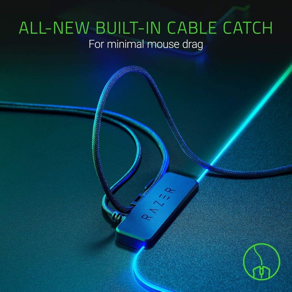 Razer Firefly Hard V2 RGB Gaming Mousepad, Customizable Chroma Lighting