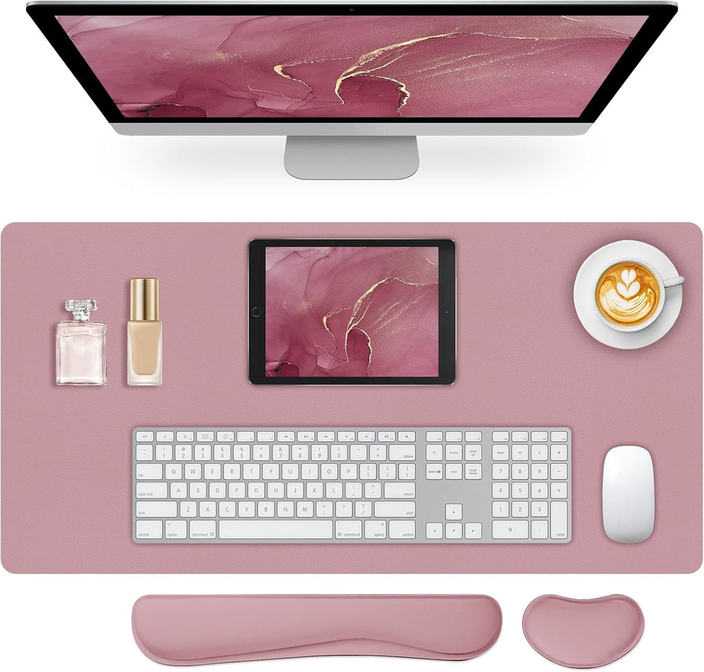 Mouse Pad and Keyboard Wrist Rest, 3-in-1 Keyboard and Mouse Pad