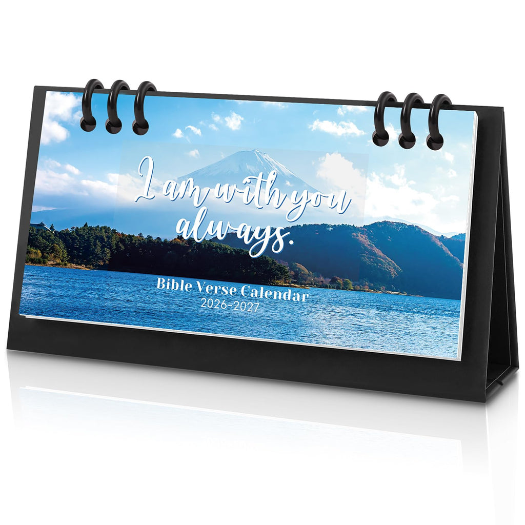 KONVINIT Small Desk Calendar 2026-2027, 6.3" x 3.1", 2026 Desk Calendar - Runs From January 2026 Until December 2027, 24 Months Mini Desktop Calendar for School, Home and Office Supplies