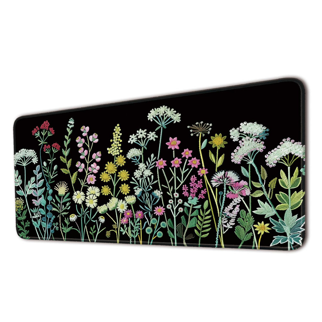 Keyboard Mat, Large Mouse Pad, Purple Butterfly