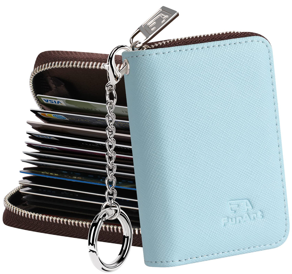 FurArt Zipper Wallet Women RFID Credit Card Holder keychain Wallet
