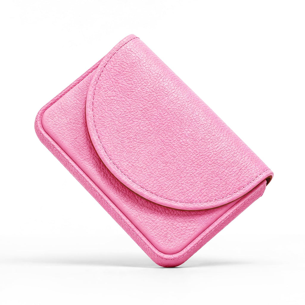 Business Card Holder，PU Leather Business Card Case Wallet White