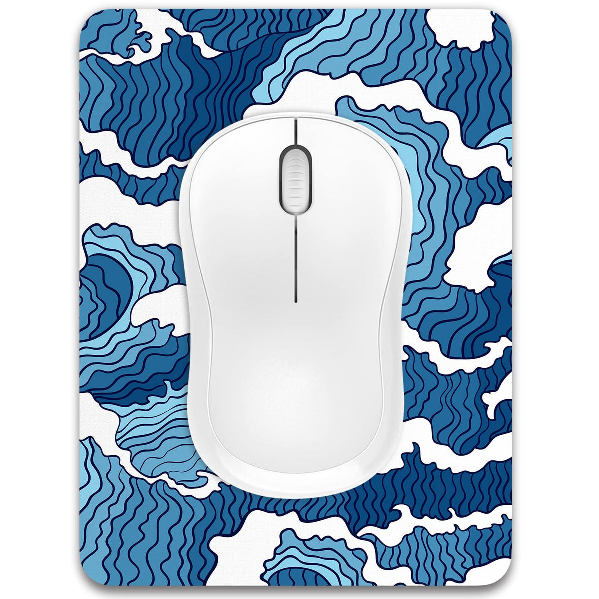 Dapesuom Small Mouse Pad, 6 x 8 Inch Thick Rubber Premium-Textured Non-Slip Portable & Washable Mini Mouse Mat for Women Men Wireless Laptops Keyboard Tray Gaming Work Computer Office Travel, Black