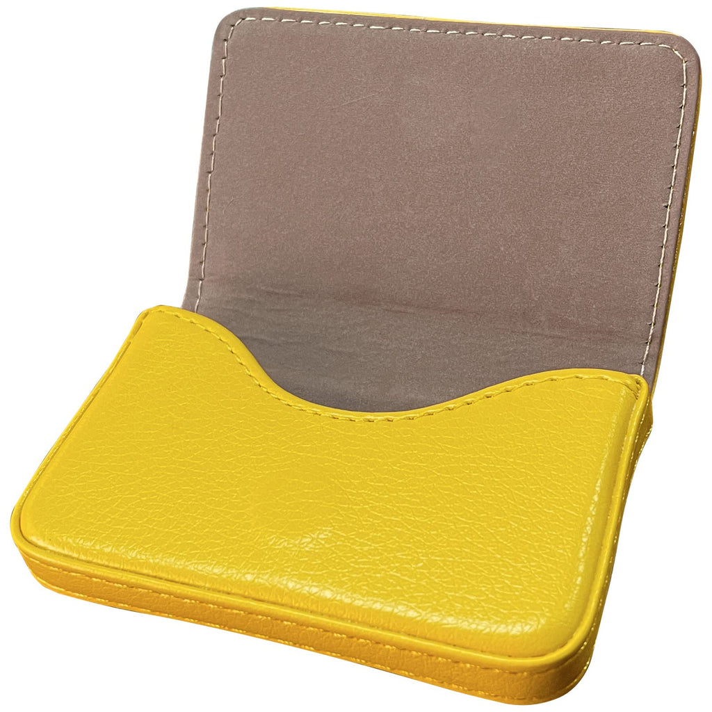 RFID Blocking Wallet - Minimalist Leather Business Credit Card Holder with Magnetic - Red