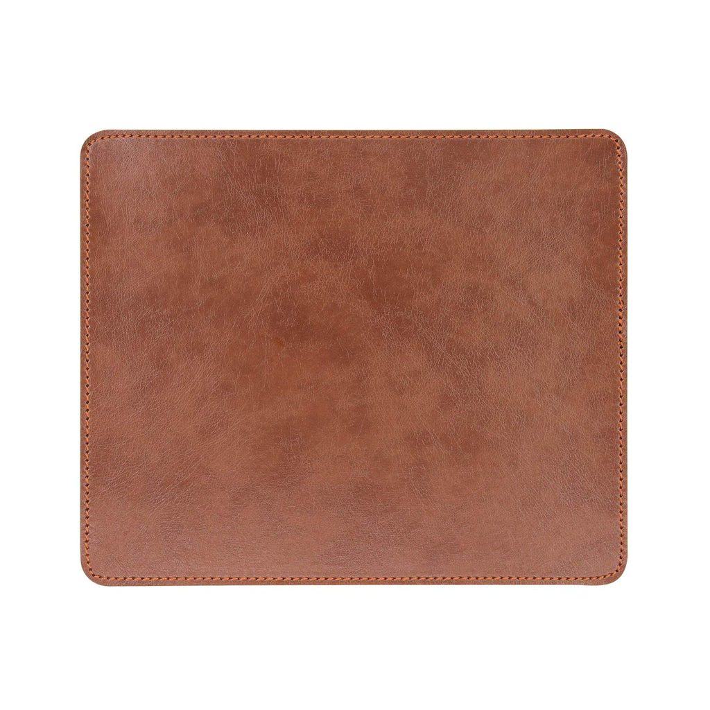 Leather Mouse pad for Laptop Computer PC 9.45 X 7.87 inch Brown