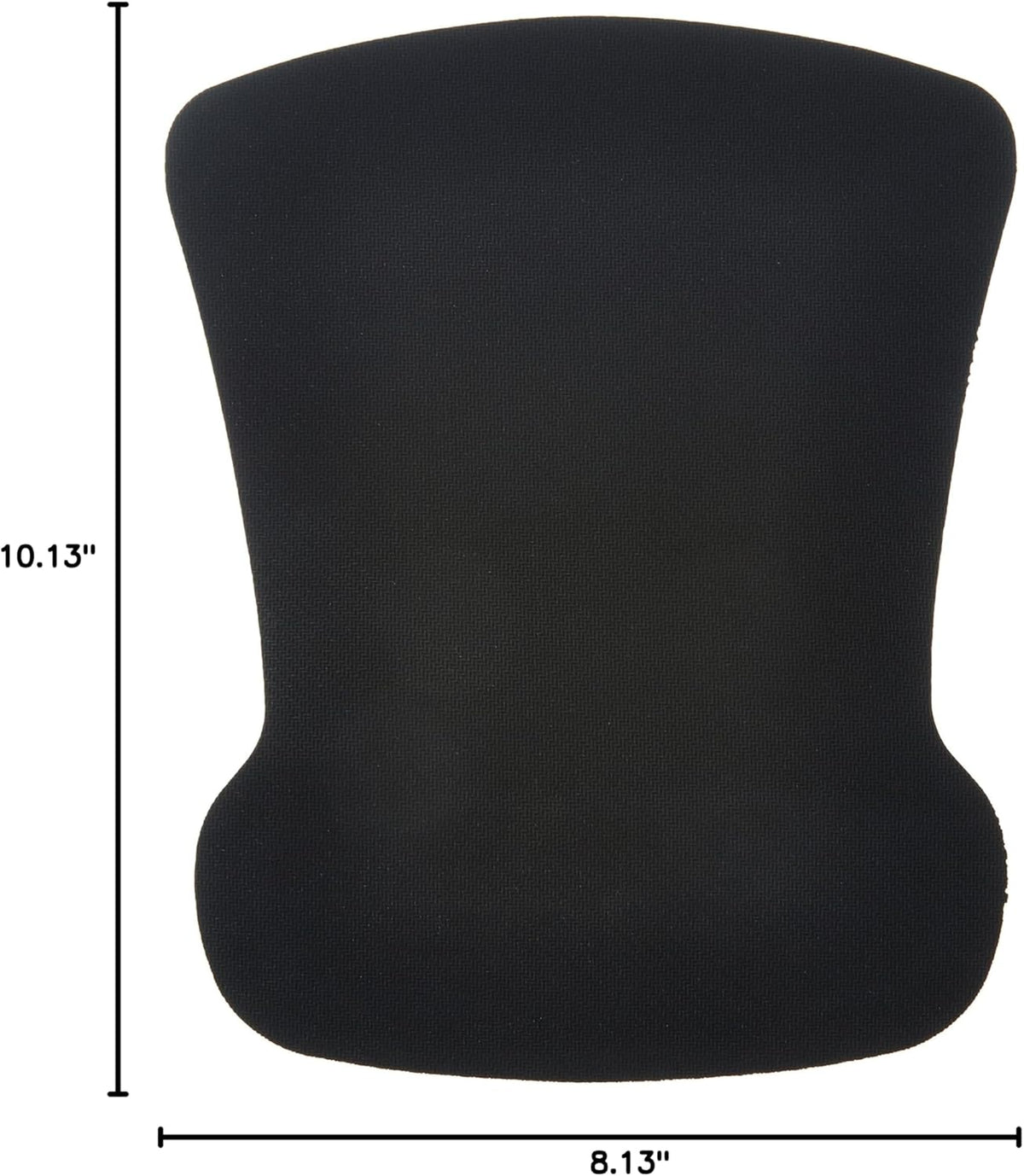Amazon Basics Ergonomic Mouse Pad with Wrist Support for Pain Relief, Gel-Filled Cushion, Non-Slip Rubber Grip Base, 10.1 x 8.1 Inches, Black