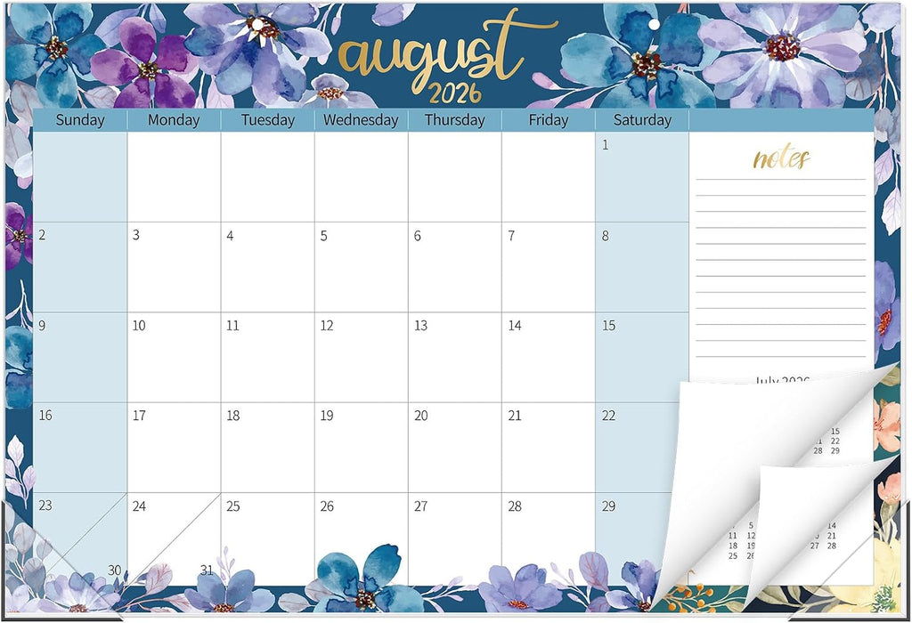 Guasslee Desk Calendar 2026-2027, 19 Month Jun 2026-Dec 2027, 17" X 11.5"