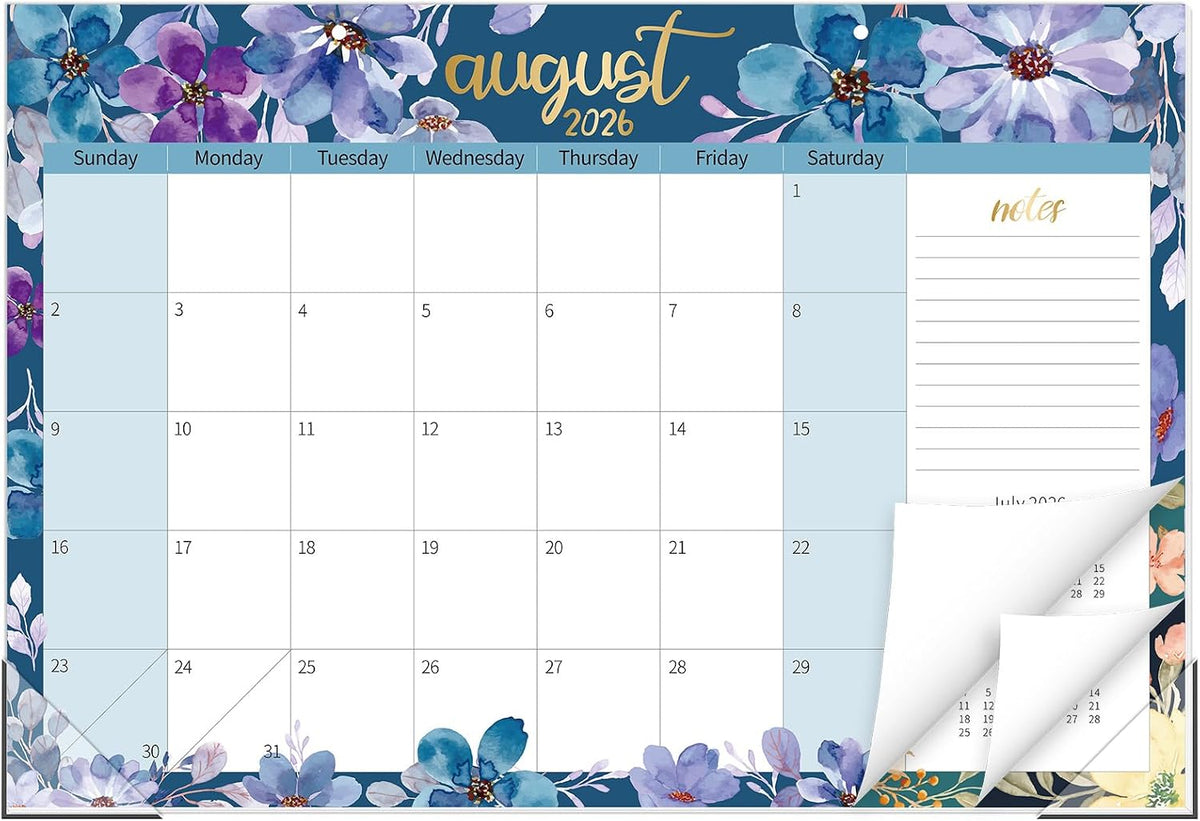 Guasslee Desk Calendar 2026-2027, 19 Month Jun 2026-Dec 2027, 17" X 11.5"