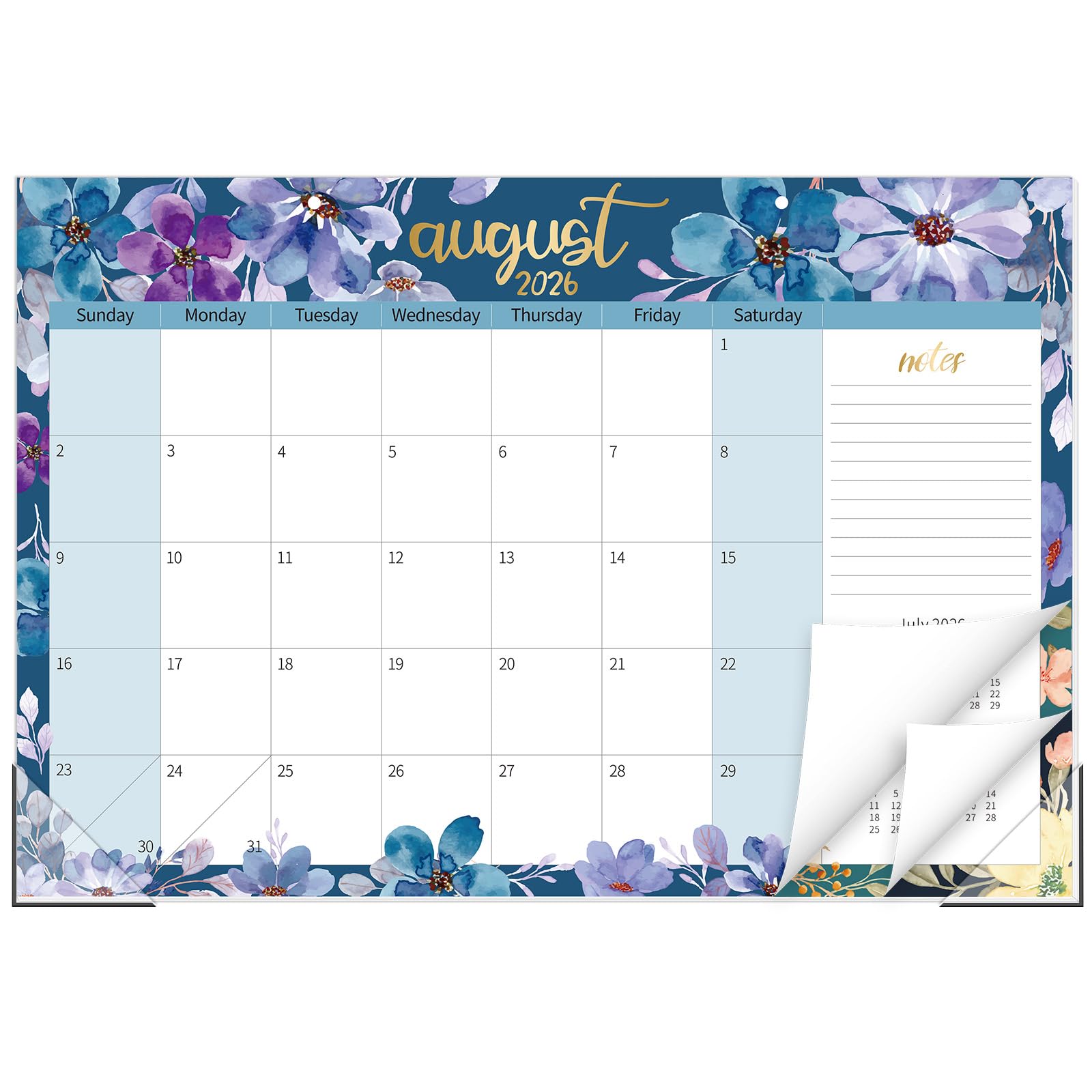 Guasslee Desk Calendar 2026-2027, 19 Month Jun 2026-Dec 2027, 17" X 11.5"