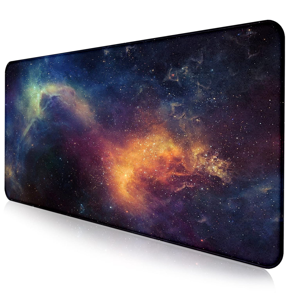 Retro American Flag XL Gaming Mouse Pad with Stitching Edge Laptop Desk Mat