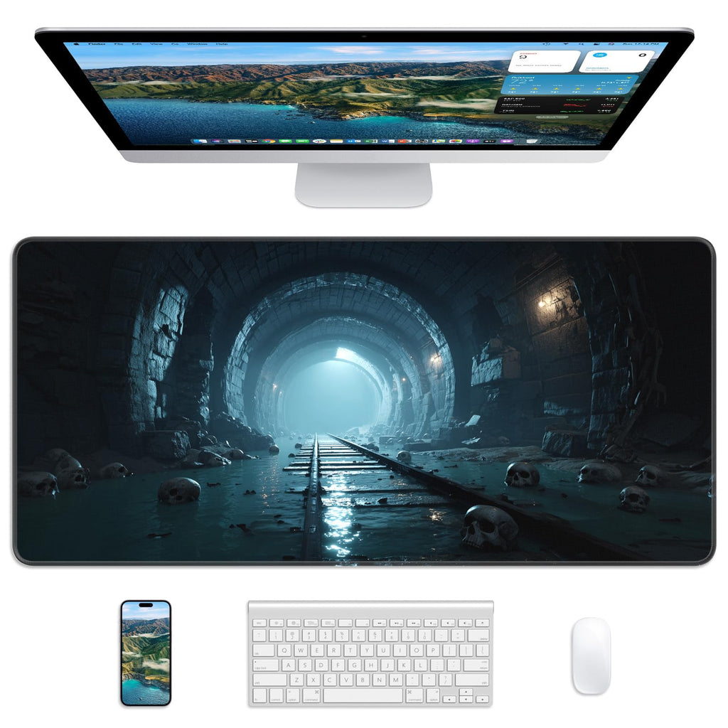 Mouse Pad 31.5x11.8in Large Desk Mat Non-Slip for Office