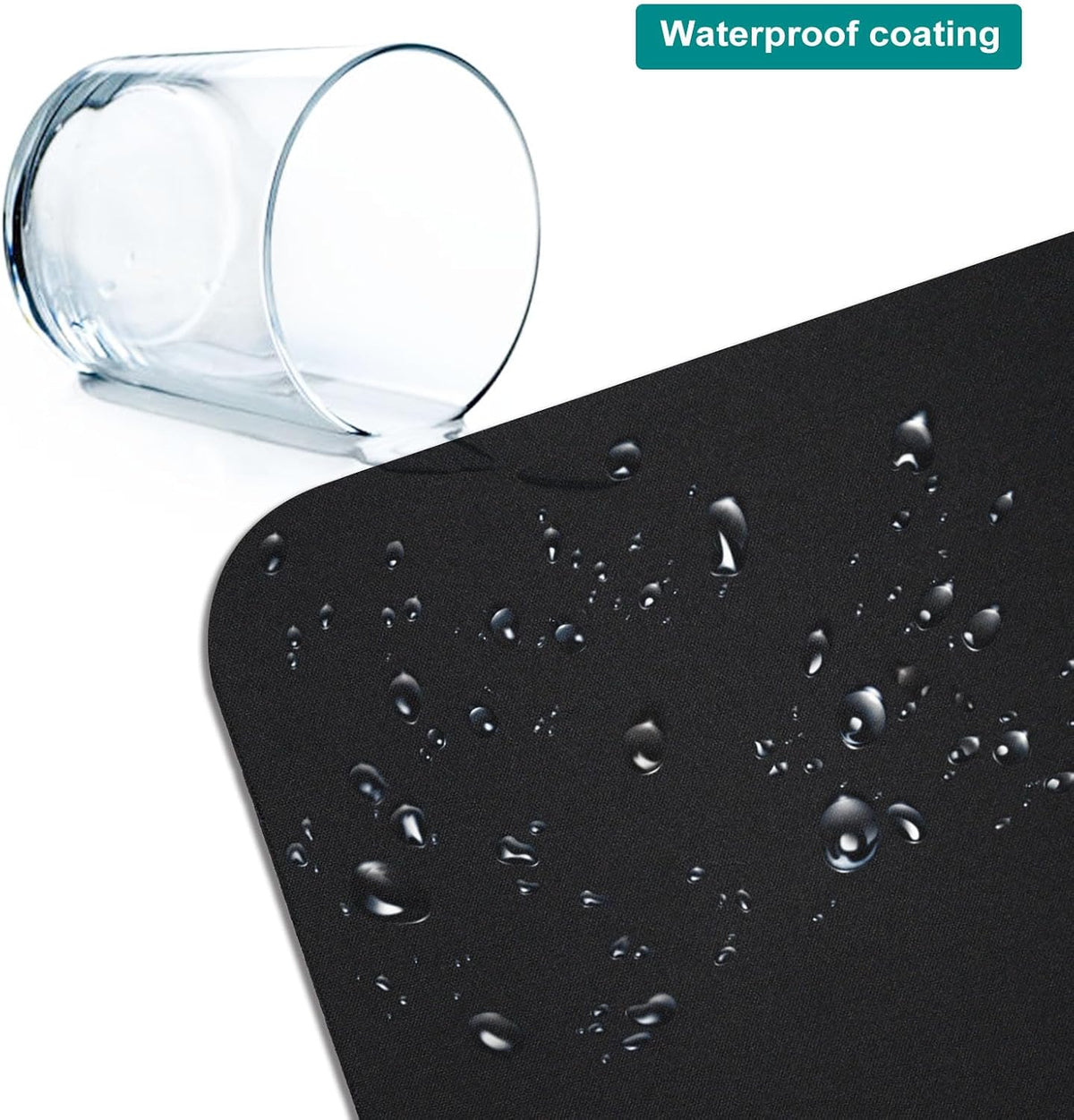 5 Pack Bulk Black Small Mouse Pad, Computer Mousepad for Desk, Compact Size