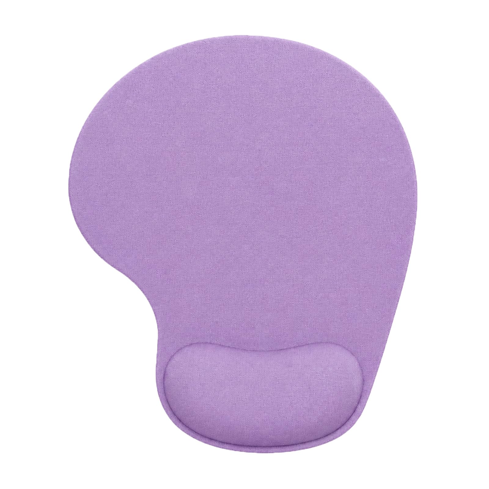 Mouse Pad with Wrist Support, Ergonomic Mouse Pads with Memory Foam Wrist Rest, Easy Typing Pain Relief, Comfortable Home Office Computer Wrist Support Pads for Working Studying Gaming, Purple