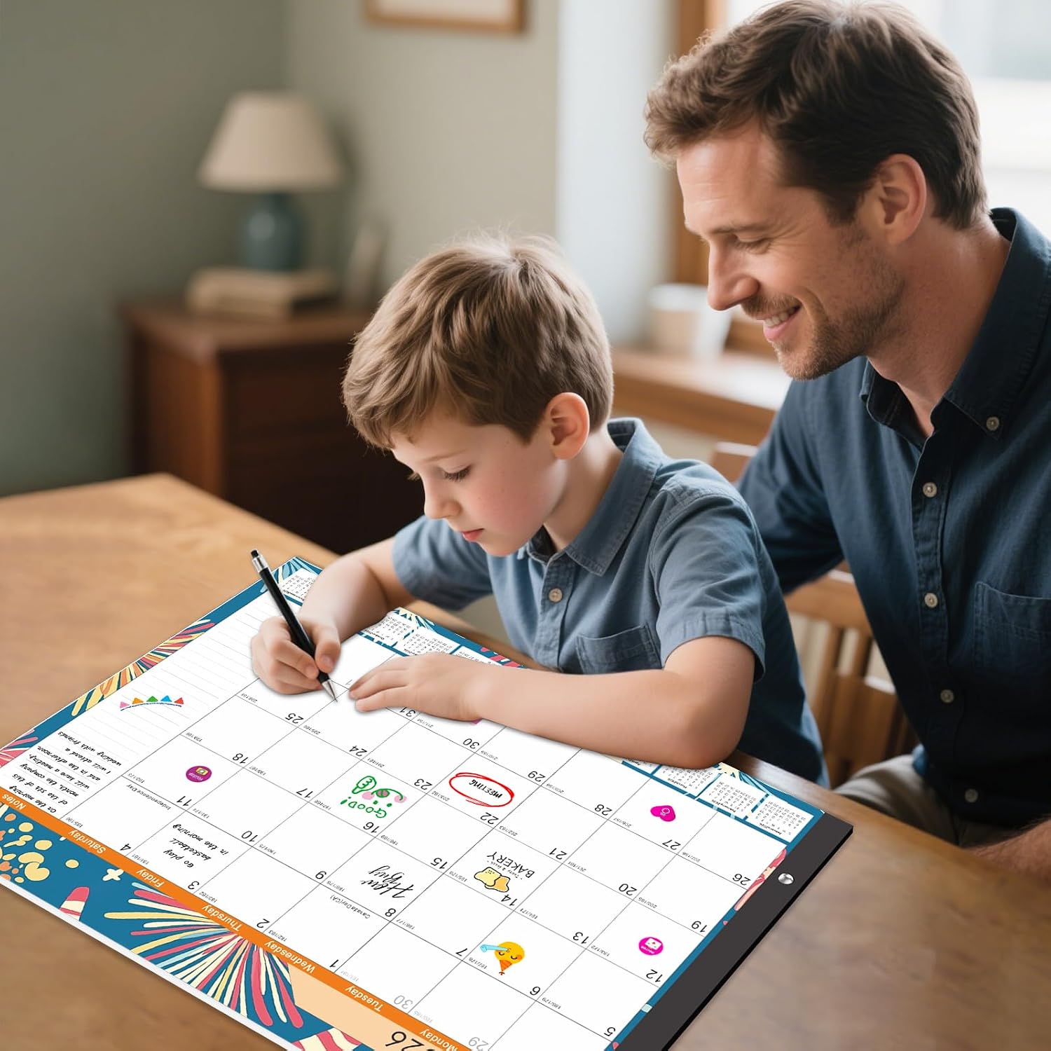 Large Desk Calendar 2026-2027,Jul 2026-Dec 2027,Gannyfer 18-Month Calendar