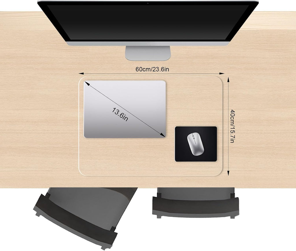 Clear Desk Mat, Non-Slip PVC Desk Protector Mat (23.6"*15.7")