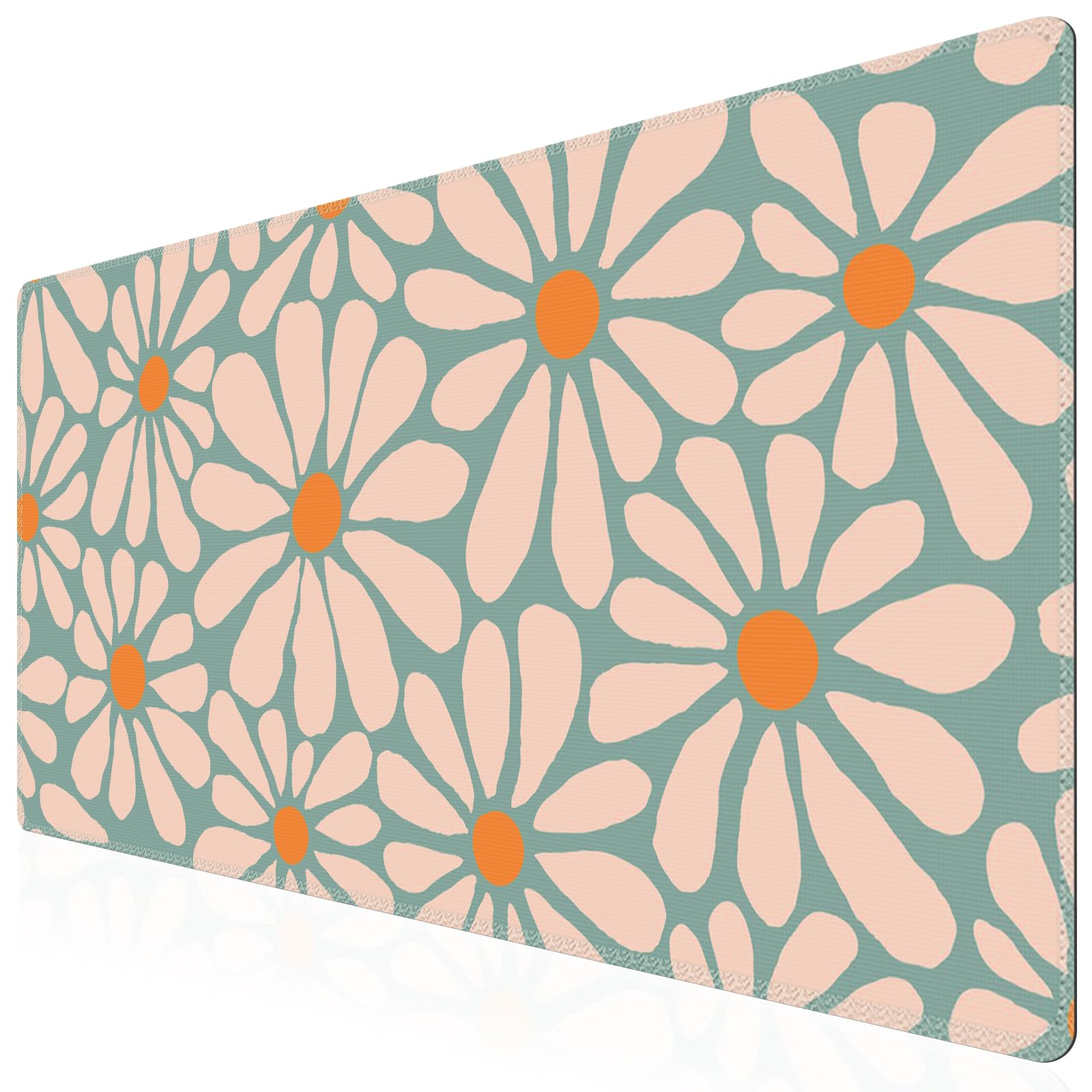 iCasso Desk Mat,Cute Desk Cover for Women,35.4x15.7in,Checkered