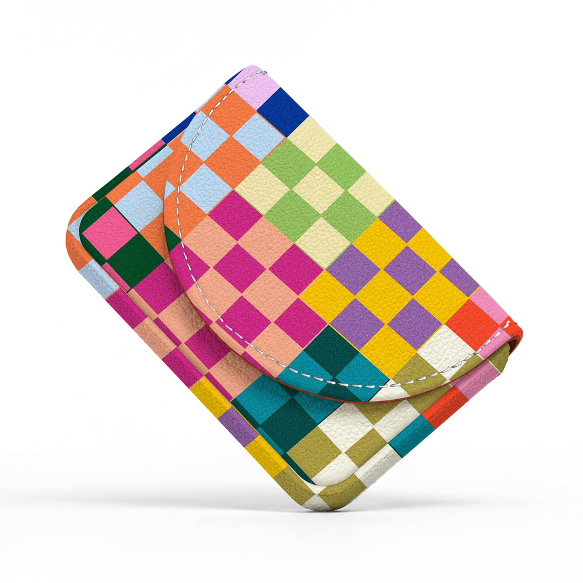 Business Card Holder，PU Leather Business Card Case Wallet White
