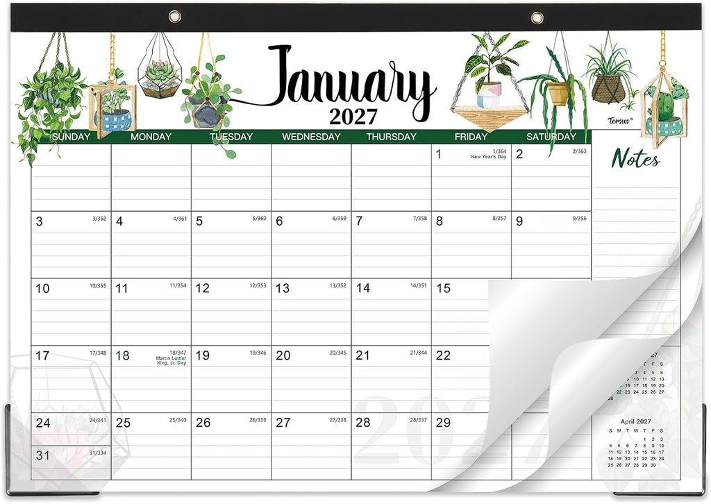 2027 Desk Calendar - Desktop Calendar 2027, JAN. 2027 - DEC. 2027