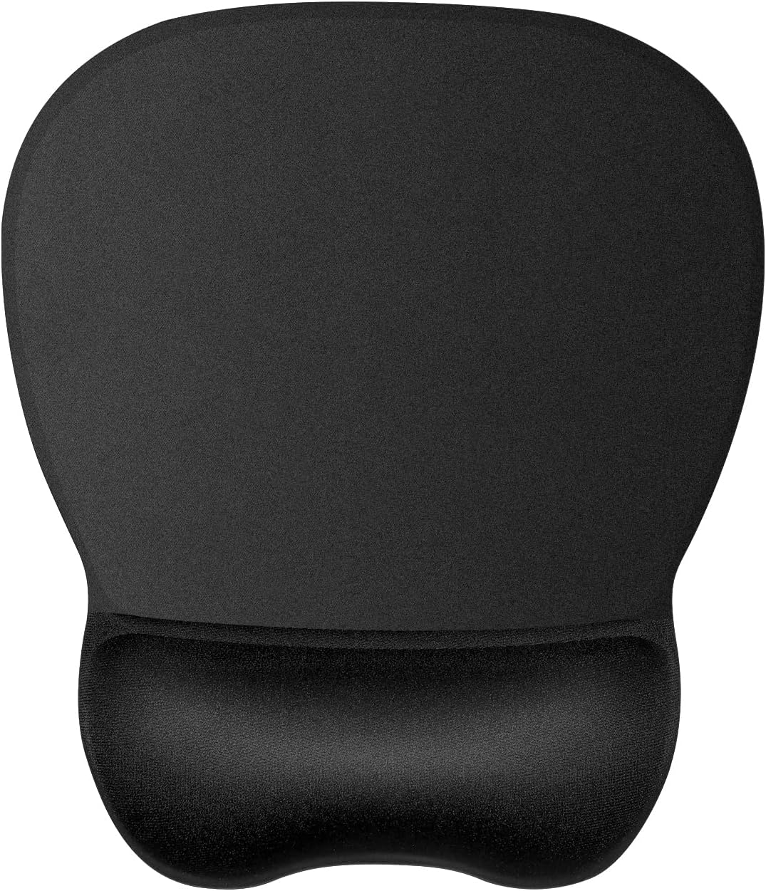 JIKIOU Ergonomic Mouse Pad with Gel Wrist Rest, 9.2 x 8.1 in, Black