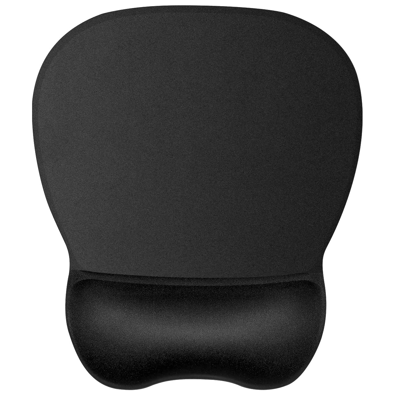 JIKIOU Ergonomic Mouse Pad with Gel Wrist Rest, 9.2 x 8.1 in, Black
