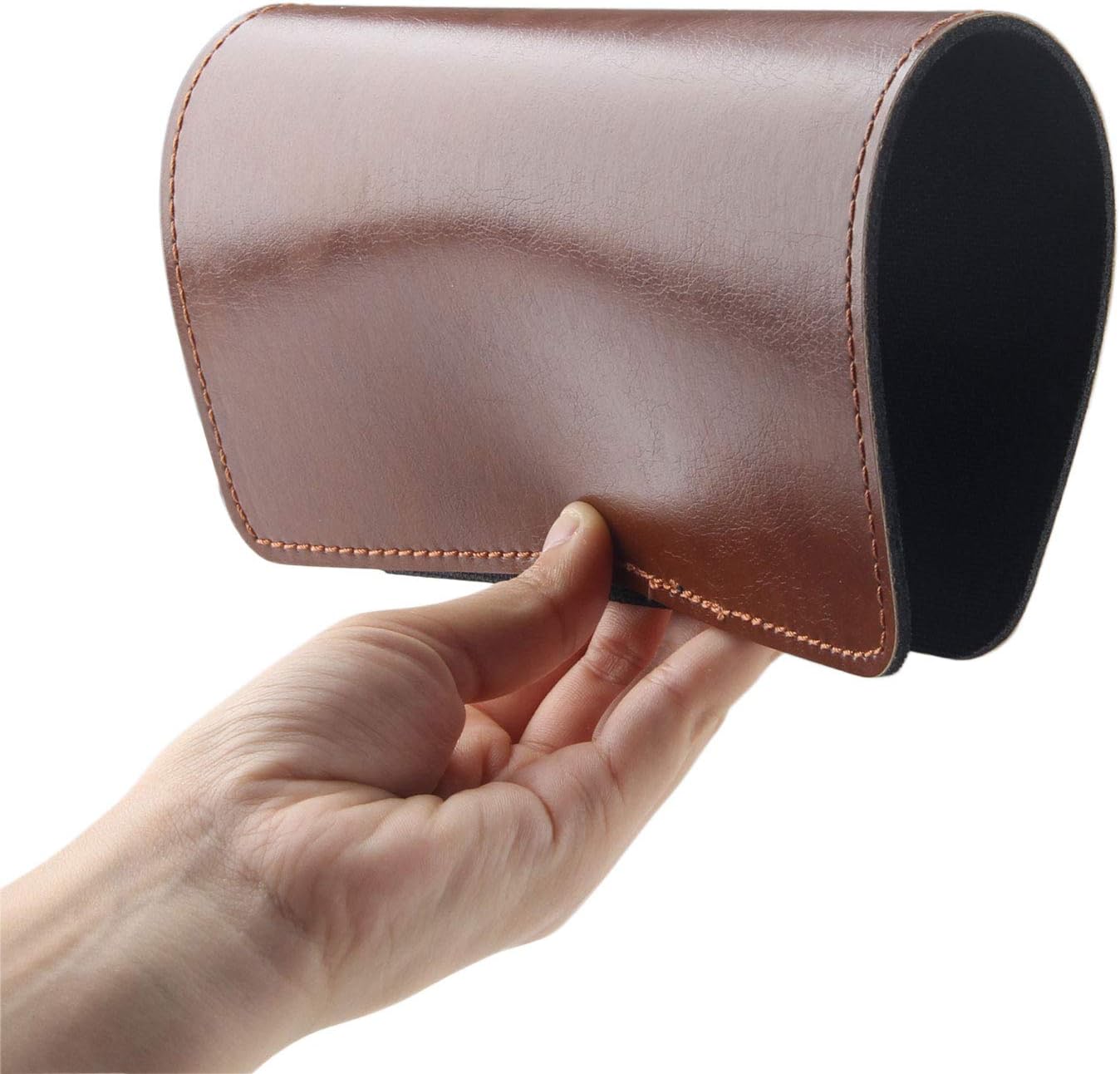 Leather Mouse pad for Laptop Computer PC 9.45 X 7.87 inch Brown